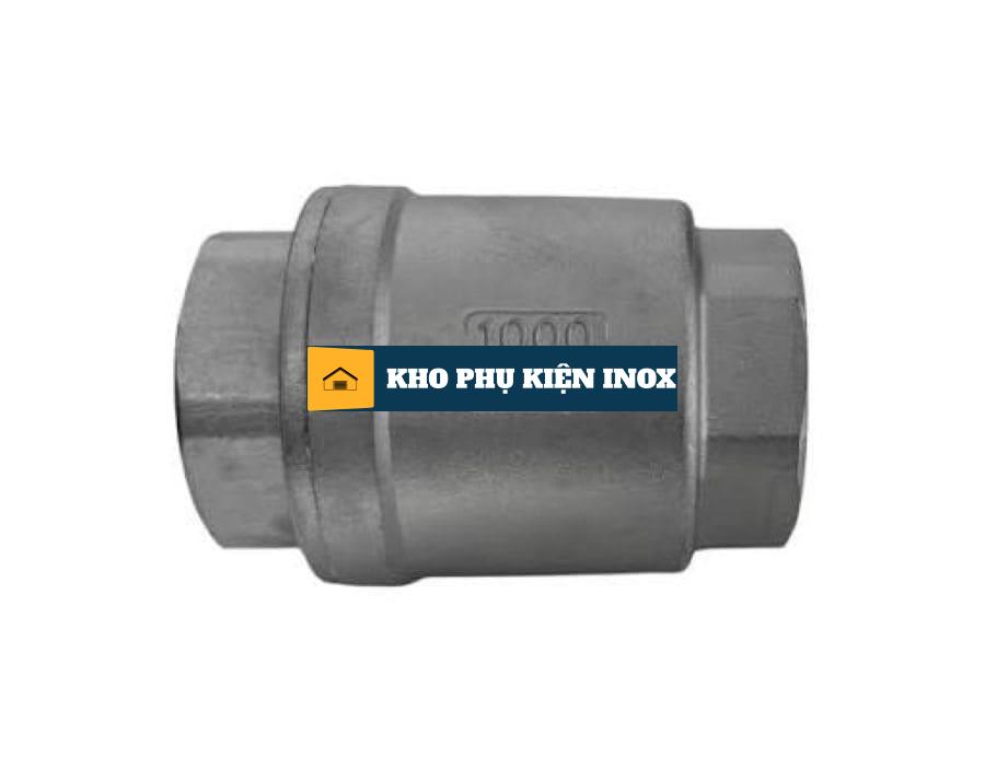than van mot chieu lo xo inox 304 ky hieu ap luc va chieu dong chay than van mot chieu lo xo inox 304 ky hieu ap luc va chieu dong chay