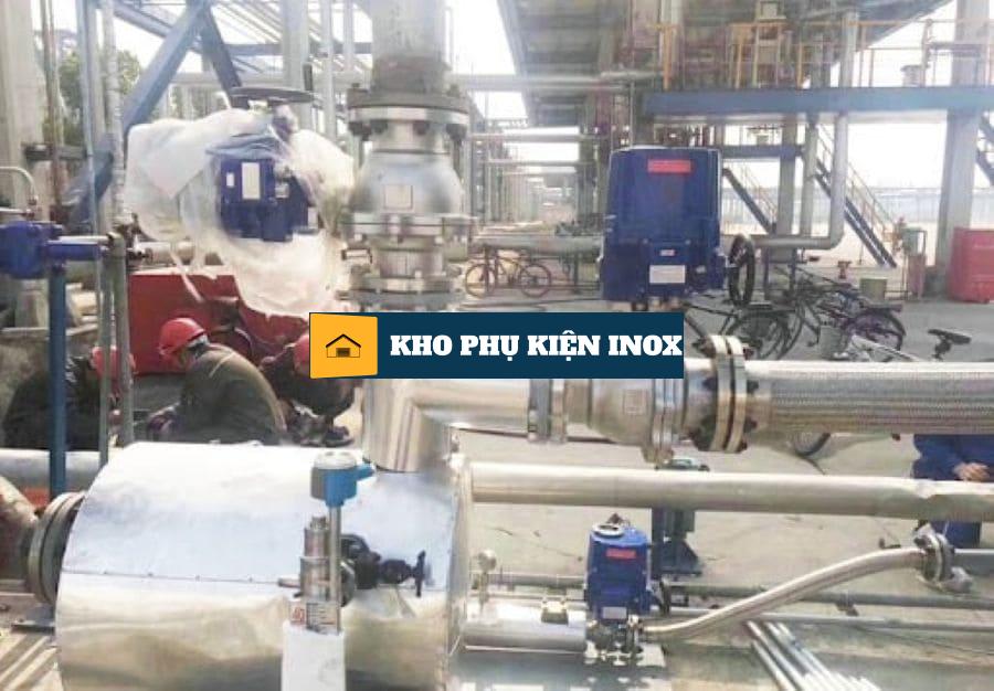 van bi khi nen inox 316 pn40 dn150