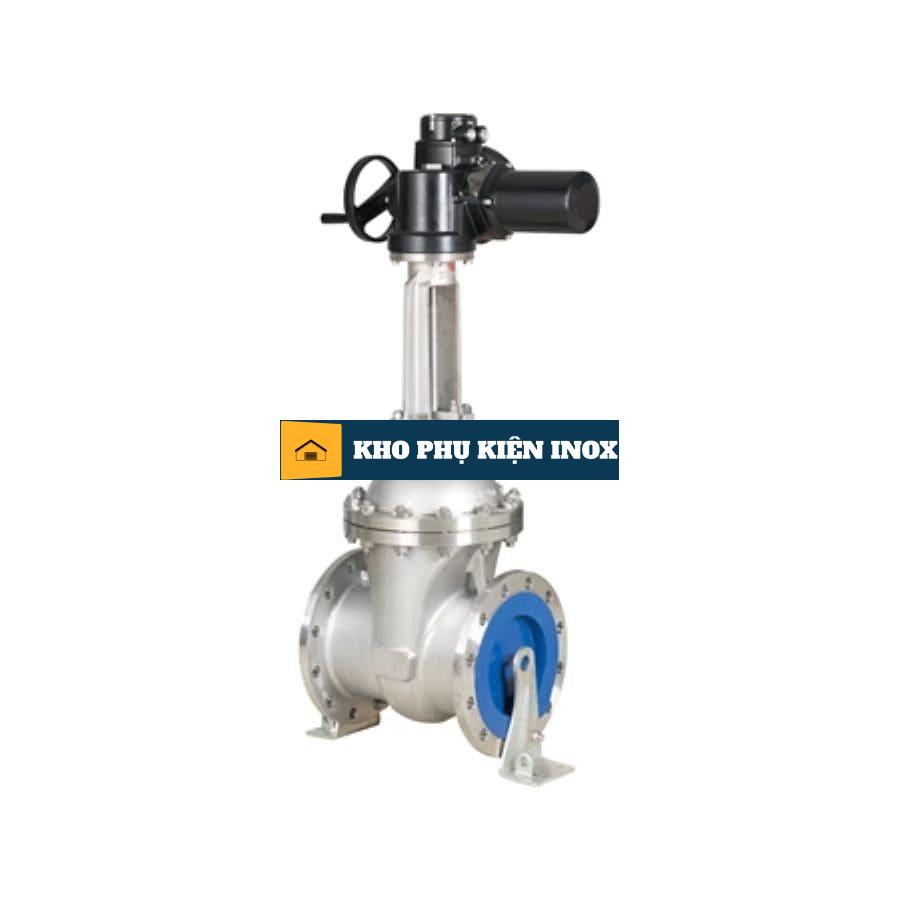 van cong inox actuator dien dn100 van cong inox actuator dien dn100